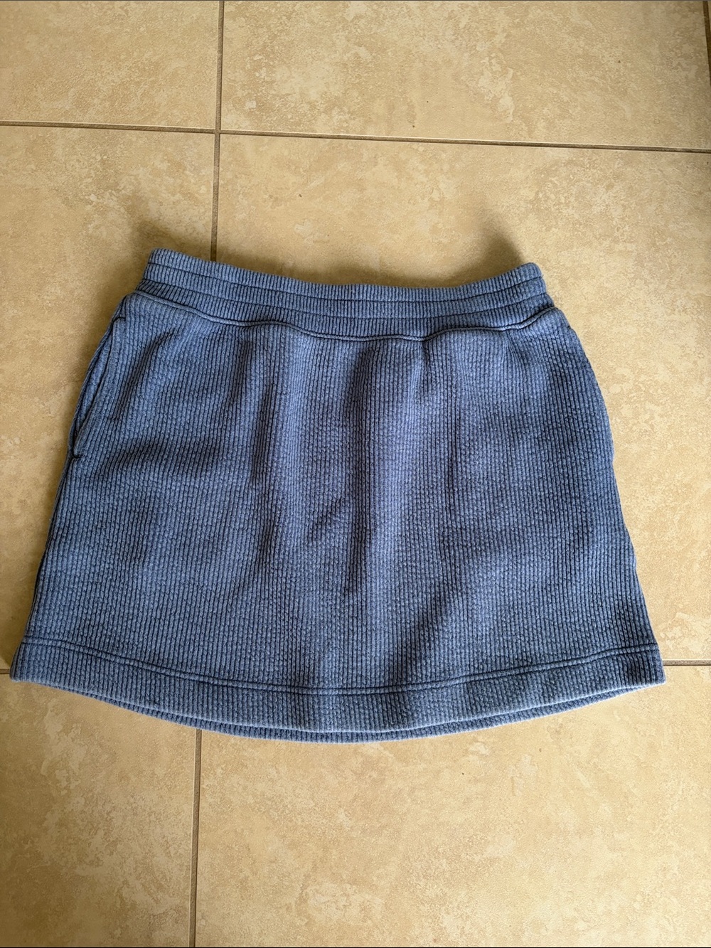 aerie Dusty Blue Knit Mini Skirt